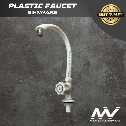 PVC Plastic Faucet Water Tap Bathroom Kitchen Taps Deck Mounted Faucet