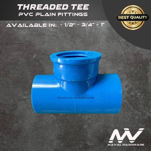 PVC Blue Fittings - Coupling, Tee, EIbow, End Cap, Plug, Threaded PVC Blue Fittings 1/2", 3/4", 1"
