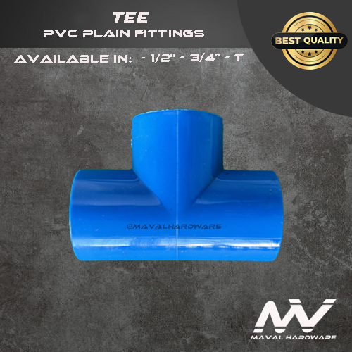 PVC Blue Fittings - Coupling, Tee, EIbow, End Cap, Plug, Threaded PVC Blue Fittings 1/2", 3/4", 1"