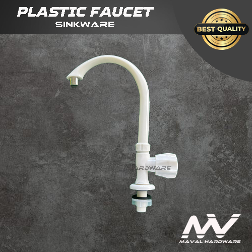 PVC Plastic Faucet Water Tap Bathroom Kitchen Taps Deck Mounted Faucet