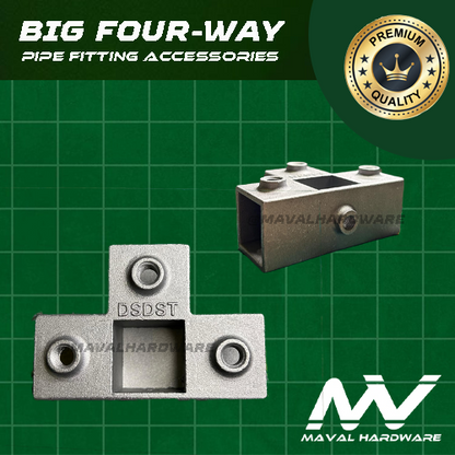 Aluminum Alloy Square Tube Pipe Connector Tube Pipe Fitting Accessories (25mm)