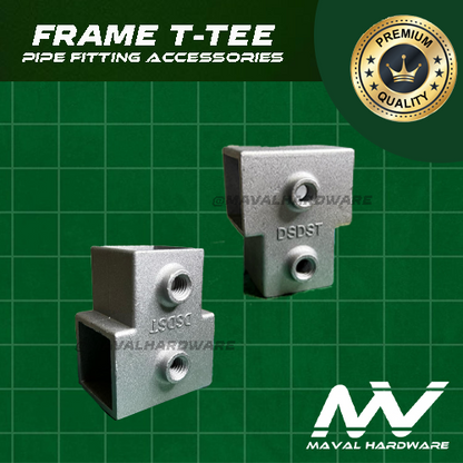 Aluminum Alloy Square Tube Pipe Connector Tube Pipe Fitting Accessories (25mm)