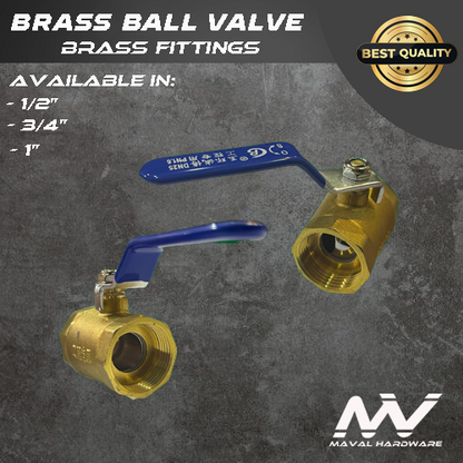 Brass Valves : Check Valves (Swing or Vertical);  Gate Valves; Ball Valves; 1/2", 3/4", 1