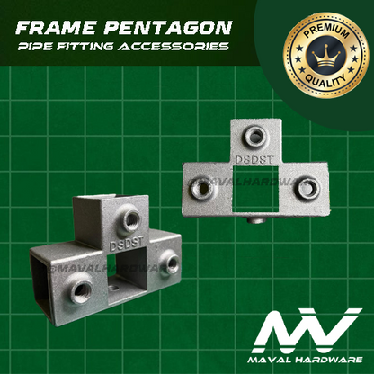 Aluminum Alloy Square Tube Pipe Connector Tube Pipe Fitting Accessories (25mm)