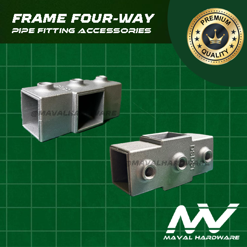 Aluminum Alloy Square Tube Pipe Connector Tube Pipe Fitting Accessories (25mm)