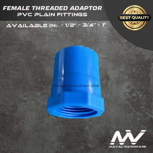 PVC Blue Fittings - Coupling, Tee, EIbow, End Cap, Plug, Threaded PVC Blue Fittings 1/2", 3/4", 1"