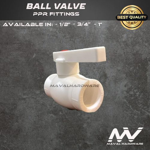 PPR Fittings Ball Valve 1/2", 3/4", 1"