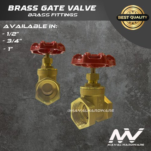Brass Valves : Check Valves (Swing or Vertical);  Gate Valves; Ball Valves; 1/2", 3/4", 1