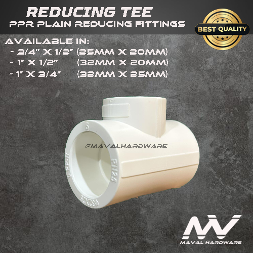 PPR Plain Fittings: Reducing Elbow / Reducing Coupling / Reducing Tee