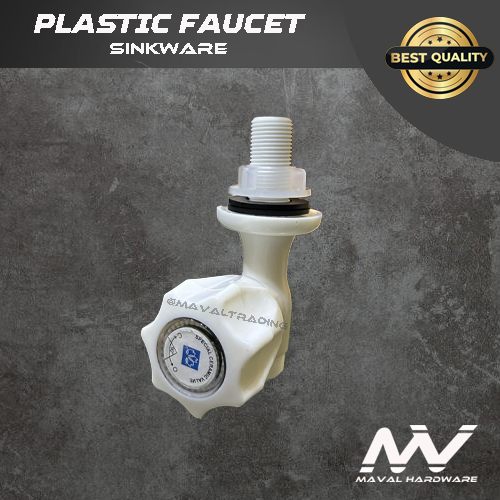 PVC Plastic Faucet Water Tap Bathroom Kitchen Taps Deck Mounted Faucet