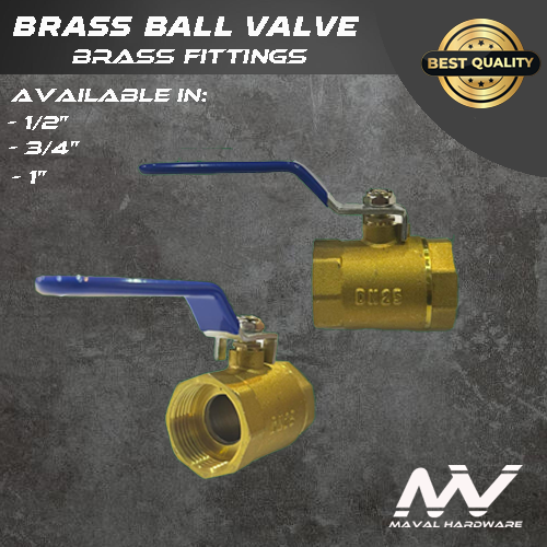 Brass Valves : Check Valves (Swing or Vertical);  Gate Valves; Ball Valves; 1/2", 3/4", 1