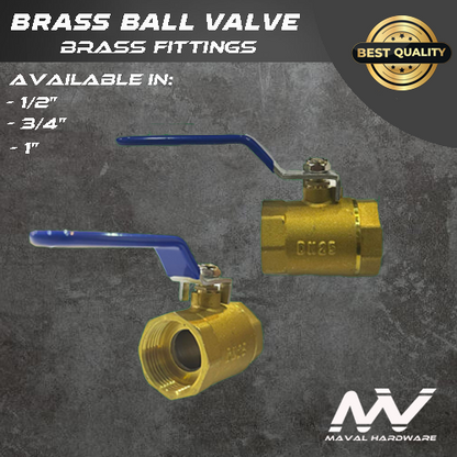 Brass Valves : Check Valves (Swing or Vertical);  Gate Valves; Ball Valves; 1/2", 3/4", 1