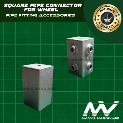 Aluminum Alloy Square Tube Pipe Connector Tube Pipe Fitting Accessories (25mm)