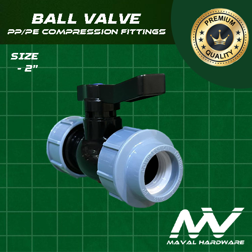 PE / PP Compression Fittings PN16 - Ball Valve 2