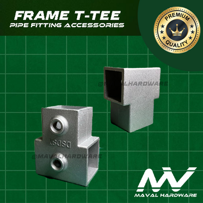 Aluminum Alloy Square Tube Pipe Connector Tube Pipe Fitting Accessories (25mm)